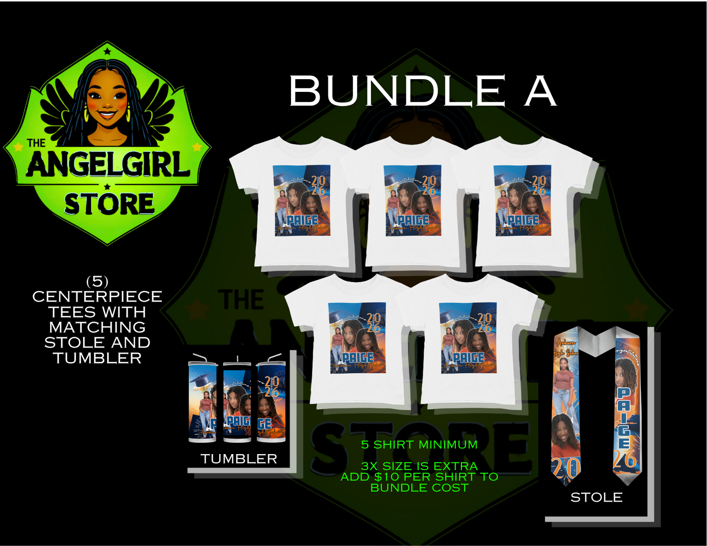 BUNDLE A | 5X Centerpiece Tees