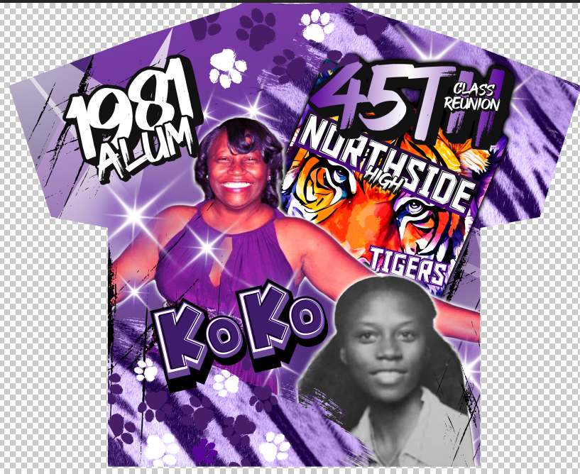 ADULT 3D/ALLOVER TEE (FRONT AND BACK)
