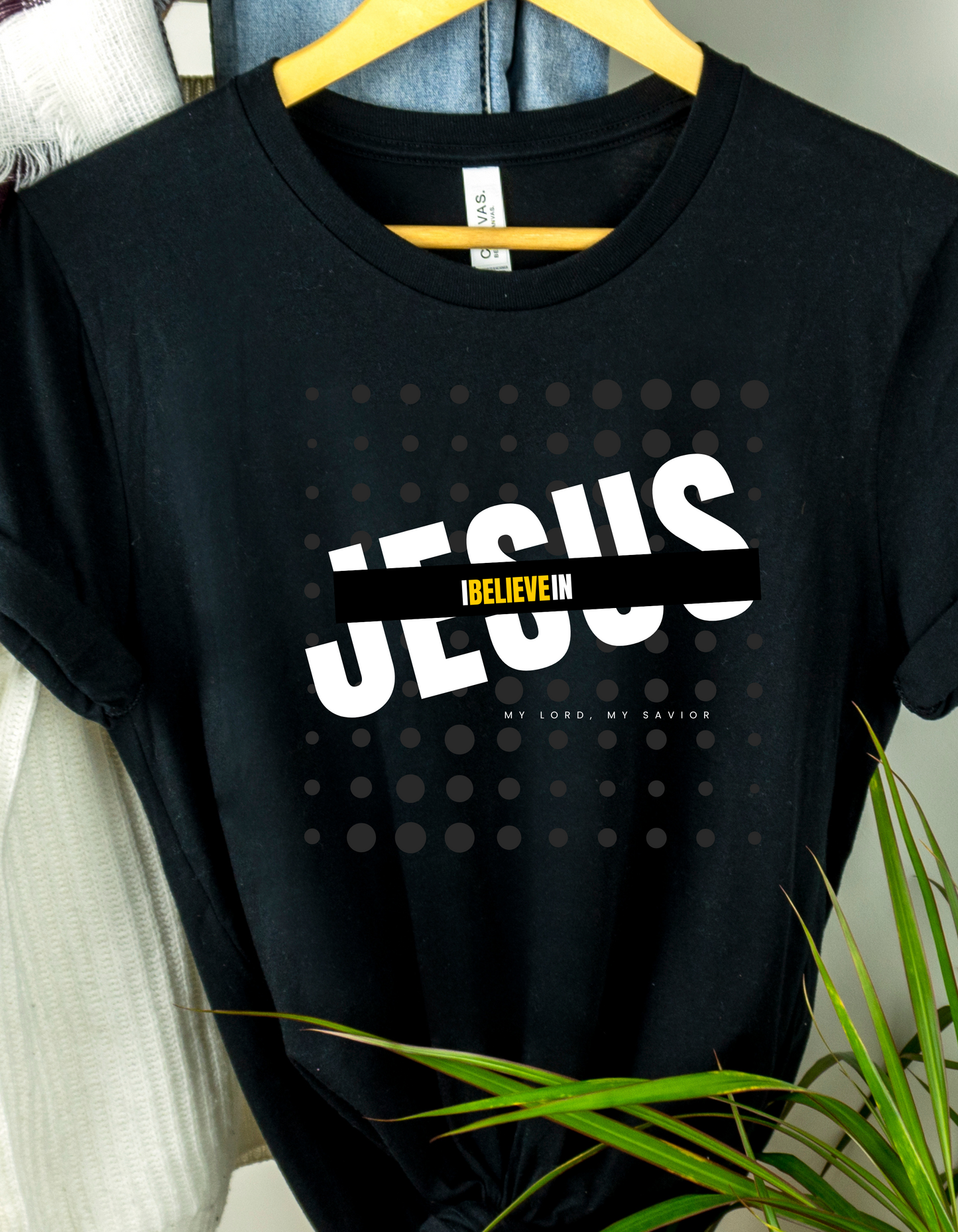 I Believe In Jesus, My Lord, My Savior (black testimony shirt)