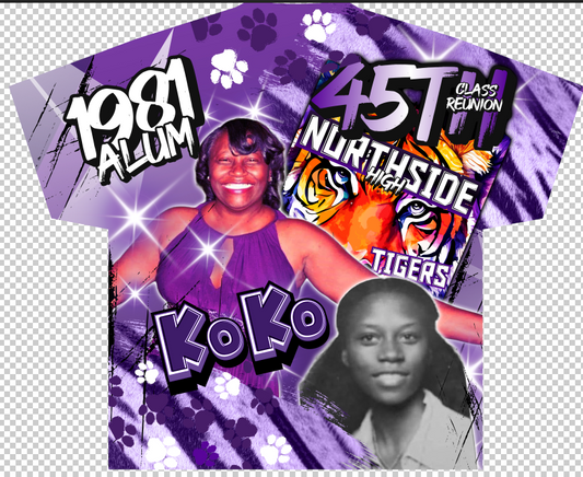 ADULT 3D/ALLOVER TEE (FRONT AND BACK)
